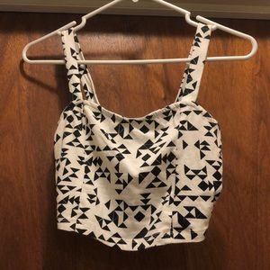 White crop top